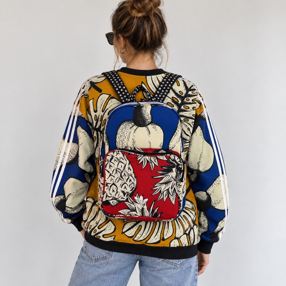Adidas Originals Backpack Womens OS Multicolor Farm Company Pineapple Tropical